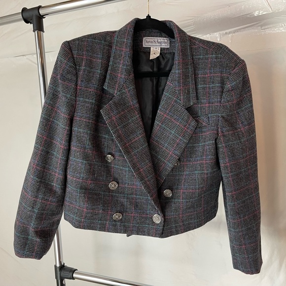 Vintage 90s Cropped Blazer - Picture 5 of 7